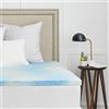 Sealy Mattress Topper Coprimaterasso in Memory Foam, Bianco, Coppia