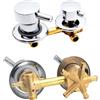 HEHUANG Miscelatore Rubinetti Doccia 2/3/4/5 Vie, Ottone, Interasse 9/10/12,5/14,5 cm, per Cabina o Bagno Turco (12-12,5 cm, Intubazione 5 Uscite)