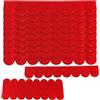 HYRYC 53 pezzi Piccole Coperture Tetti Adesive Tegole Casetta Uccelli Impermeabili per Tetti di Casette Nido Conigliere Cucce per Cani e Tetti di Cassette Postali (Rosso)