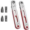 ZEACCT 6 Pezzi Chiavi per Cacciaviti a Cricchetto, Set di Cacciaviti a Cricchetto Reversibili, Mini Cacciavite Offset a Cricchetto, Chiavi per Cacciaviti a Cricchetto, per Utensili Manuali Fai da Te