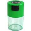 Tightpac Tightvac vitavac-pocketvac Vacuum Sealed Pill Box & Vitamin Container, 1/56,7 gram/06. Liter, Clear Body/Green cap