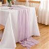 CHUQING Runner da Tavolo Chiffon Decorativa Runner Tavola Lilla Chiaro