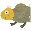 Fehn Guanto da bagno a forma di camaleonte, panno spugna con figure di animali per divertirsi durante il bagnetto, assorbente e morbido, per neonati e bambini da 0 mesi