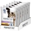 PERFECT FIT Junior <1 Cibo secco per gatti di età inferiore a 1 anno, 6 bustine, 6 x 750 g, cibo secco per gatti per gattini ricchi di pollo, per sostenere uno sviluppo sano