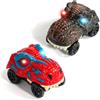 Akokie Dinosauri Macchinine per Bambini 3 Anni-2 Pezzi LED Macchinine Giochi per Bambini di 3 Anni Compatibili con Pista Regalo Bimbo 3 4 5 Anni Maschio