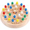 Xrten 1 Pezzi Giocattolo di Scacchi di Memoria,Giocattolo Scacchi Memoria di Legno,Genitore-Figlio Giocattoli cognitivi a Colori, Allenare la Memoria e Sviluppo dell'intelligenza