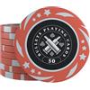 Bullets Playing Cards, Janice - Set di 25 chips da poker (plastica, valore 50, 4 cm di diametro, peso 11,5 g)