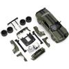 BGHSCA 1:36 Modello di auto assemblato per 2022 Dodge Challenger SRT Hellcat Diecast Giocattoli, kit di giocattoli per veicoli in lega di zinco fai da te giocattoli educativi per bambini (verde)