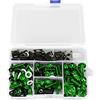 Tomotato 177Pcs/Kit Bulloni Carenatura Moto, M5 M6 Viti Parabrezza Moto Elementi di Fissaggio Bulloni Carenatura Kit Clip Dado per La Maggior Parte delle Moto(Verde)
