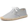 Alexis Leroy Espadrillas Scarpe di Tela Leggero Uomo Lace Up Flats Grigio 43 EU