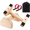KIMIGO Parallele Calisthenics,Maniglie Push up Bar,Barre Parallele da Palestra,Maniglie per Flessioni in Legno,Maniglie per Flessioni a Terra,Parallette in Legno per Flessioni e Mini Barre