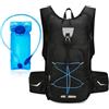 Samlonge 20L Zaino Idratazione con Vescica 2L, Zainetto Running Leggero Zaino Trail Running Donna Uomo Zaino con Sacca Idrica per Corsa MTB Ciclismo Maratona Trekking Trail, Zaino Acqua Unisex Adulto
