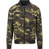 Urban Classics Tonal Camo Bomber Jacket, Grün (darkolive 551), Small Uomo