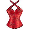 Kelvry Sexy Gothic Corsetto da donna con perizoma S-6XL