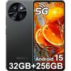 DOOGEE Note 59 Pro(2025) 5G Smartphone Android 15, 32GB+256GB(2TB) Telefono Cellulari, 6.75'' HD+, 16MP+8MP Cellulare 6250mAh-NERO