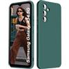 ISOI - Cover per Samsung Galaxy A34 5G, Custodia Morbida in Silicone Liquido, Protezione Completa Antiurto Ultra Sottile per il Corpo - Verde Notte