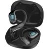 MTOXW AI Cuffie Traduzione, Auricolari di Traduzione 3 in 1 in 135 Lingue con APP, Cuffie Bluetooth 5.4 con 40 Ore D'uso con Driver Dinamico da 13 mm HiFi Stereo IPX5 Impermeabile per iOS e Android