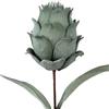 DRW Set di 6 Fiori Artificiali in Schiuma Eva e Carta Verde 65 cm, Medidas: 65cm