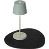 Silwy® x sompex - Lampada magnetica verde oliva con set di posti in nano-gel metallico e cavo di ricarica USB-C, lampada da tavolo dimmerabile, perfetta per campeggio e attività all'aperto