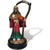 Redwix Santa Muerte Statue 5 inch, Grim Reaper Statue in Rainbow Robe, Reaper Figurine of Holy Death