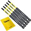 SabreCut 5 x SabreCut SCRH389_5 89mm H3 Set di punte per cacciavite magnetico a percussione esagonale a estremità singola resistente compatibile con Dewalt Milwaukee Bosch Makita e altri