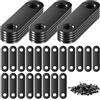 YAOSHENGUP 35 connettori piatti in acciaio inox, piastra forata per legno, piastra forata con viti, 56 × 16 × 1,8 mm, angolo piatto in metallo per connettori, connettori angolari in acciaio inox, per sedie in