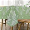 FANSU Tovaglia Plastificata Rettangolare Tovaglie in PVC Impermeabile Antimacchia Minimalista ModernoTavolo da Pranzo Copritavolo per Soggiorno Cucina Giardino Feste Picnic (Verde,120x170cm)