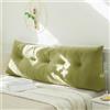 Treer Cuscino da Lettura per Letto, Lusso Grande Cuscino Schienale Divano Cuscino Lombare per Testiera Wedge Cuscino Cuscino di Supporto Cuscini per Poggialetto (80 * 40 * 12cm,Verde)