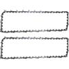 JUUDDENPARTS 2 catene per motosega da 40 cm, passo 3/8 LP calibro 0,1 cm, 57 maglie, ricambio per Bosch AKE40 AKE40S AKE40-17S AKE40-18S AKE40-19S