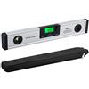 Neoteck 16 Livello Digitale con Base Magnetica Scanalatura a V 400mm Angle Finder Goniometro con LED Display Indicatore Sonoro Inclinometro Digitale 90° in Alluminio 4 Modalità con Custodia
