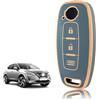 TOOMUME Cover Chiave TPU, Custodia Chiave Adatto per Nissan Qashqai J12 Juke F16 X Trail T33 Airya B6 B8 B9 Micra Altima Teana Murano Kicks, Copri Chiavi Guscio Chiave Auto Telecomando - Tre Linee