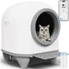 Devoko Lettiera elettrica autopulente da 90 l, con sacchetto della spazzatura e tappetino di grande capacità, pulizia immediata, ideale per gatti di grandi dimensioni, adatta per famiglie multi-gatto