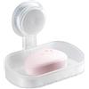 TAILI Portasapone a Ventosa senza Trapano Supporto Rimovibile, MAX 5 KG Potente Supporto per Sapone, Forte Supporto per Spugne per Doccia, Bagno, Vasca e Lavello della Cucina, Chiaro
