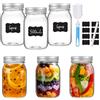 KIMIGO 500ml Mason Jar,6 pezzi Vetro per Conserve,Vasetti Vetro con Coperchio,Barattoli,Vasetti per Conserve per Overnight Oats,Marmellate,Yogurt,Miele