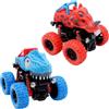 IhLux Giocattolo per Auto Dinosauro Monster Truck Rotazione Acrobatica a 360 Gradi Veicoli a Propulsione Inerziale Giocattolo Dinosauro Regalo di Compleanno per Bambini 2pcs