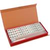 LANYOTA Set di 144 mini Mahjong con 4 rack, mahjong con borsa per il trasporto, gioco di piastrelle Mah Jong 2 dadi (20 x 14 x 10 mm)
