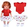 YIZHIXIANGQ Vestiti per Bambole 35-45 cm, Vestiti per Bambole per New Born Baby Doll, Vestiti per Bambole Reborn, Accessori per Bambole con Calzini, Vestiti Bambola