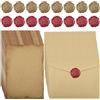 Bohoray Carta da Lettere Decorata Busta Kraft Vintage, Set Di Vintage da Lettere, 16 Buste di Vintage, 16 Carta Pergamena e 16 Adesivo Sigilli di Cera, per Partecipazioni di Nozze, Scrivere e Disegni