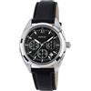 Breil Orologio TW1626 UOMO CLARIDGE quadrante MONO-COLORE ARGENTO movimento CRONOGRAFO QUARZO e CINTURINO PELLE DI VITELLO NERO