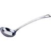 Fackelmann Mestolo Essential in acciaio inox, perfetto per salse, con occhiello per appendere, lavabile in lavastoviglie, colore: argento
