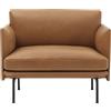 Muuto - Poltrona imbottita Outline - Marrone - Schiuma ad alta densità - Designer Anderssen & Voll