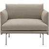 Muuto - Poltrona imbottita Outline - Beige - Schiuma ad alta densità - Designer Anderssen & Voll