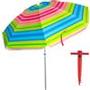 Pincho Ombrellone da spiaggia antivento, 200 cm,grande ombrellone, tetto di ventilazione, protezione UV 50, materiali di qualità, la struttura in alluminio resistente, 8 stecche in fibra di vetro.