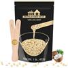 Lifestance 450 g di perle di cera formulate per principianti, perle di cera con 10 spatole di legno per depilazione, crema cera per la depilazione per bikini - gamba - ascellare