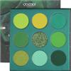 Docolor 9 Colori Palette Ombretto Verde Palette Ombretto Polvere Colorata in Crema Glitterata Altamente Pigmentata Naked Smokey Mattes Shimmers Palette Trucco Impermeabile