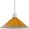 DC VOLTAGE Lampada a Sospensione In Stile Retrò Facile da Montare In Metallo Giallo 22 cm x 10 cm Paralume a E27 Forma di Cono Per Cucina Soggiorno Camera da Letto Bar Ufficio Ristorante