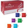 Morola Caffè Morola - Kit Assaggio Cialde - Cialde Compostabili ESE44 - Degustazione Caffè Classico, Arancio, Limited, Cremoso, Dek, El Mirador (120, Cialde)