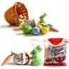 NARAMAKI Uova Di Pasqua Kinder 2025 - Cesto Pasquale + Ovetto Kinder Sorpresa + 125 Ovetti Shoko Bons + Decorazioni Pasquali