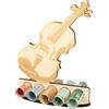 WORTGEFECHTE Violino XL in legno, idea regalo, confezione regalo, regalo divertente, regalo per donne e uomini, regalo per musicisti (violino violino)