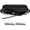FLEOR Pickup a bobina singola pickup al manico della chitarra 50mm Alnico 5 magnete 7-8k per parti del collo della chitarra elettrica TL TE, nero